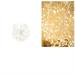 Palla decorativa in metallo bianco con 384 led
