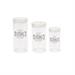 Set 3 barattoli in vetro borosilicato Cottage