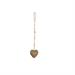 Decoro cuore in legno naturale