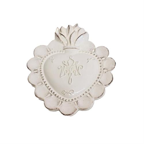 Cuore piccolo EXVOTO fiamma bianco