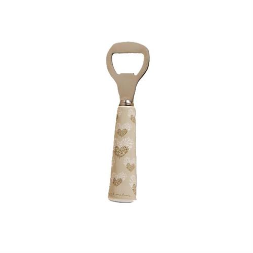 Apribottiglia in ceramica con decoro cuori Claraluna