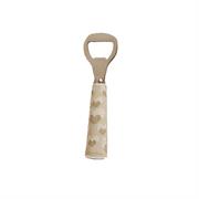 Apribottiglia in ceramica con decoro cuori Claraluna