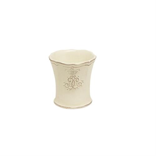 Bicchiere bagno Corona latte Ceramiche Virginia