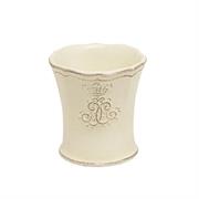 Bicchiere bagno Corona latte Ceramiche Virginia