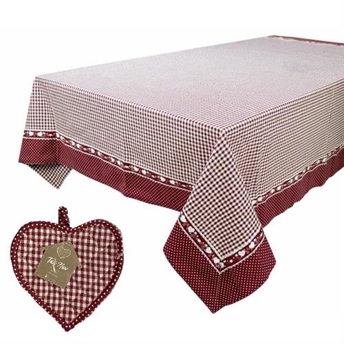 Tovaglia Tatì new rosso con presina
