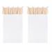 Tenda voile bianca con balza grezza 60x150cm Nuvole di Stoffa