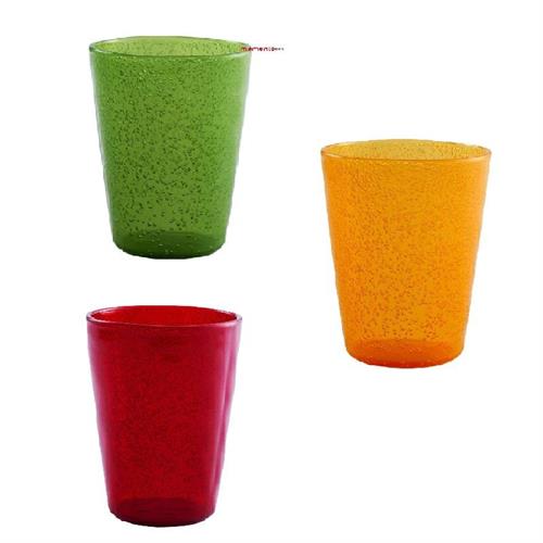 Bicchiere Memento Synth Lime,Red & Mandarin (3PZ)