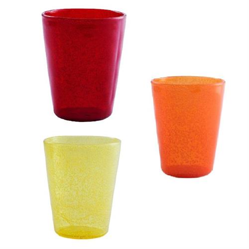 Bicchiere Memento Synth Red, Yellow & Orange (3PZ)