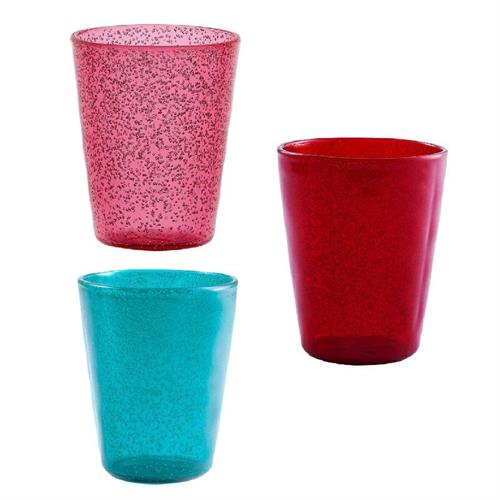 Bicchiere Memento Synth Strawberry, Turquoise & Red (3PZ)