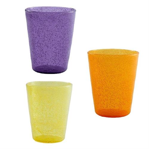 Bicchiere Memento Synth Violet, Yellow & Mandarin (3PZ)