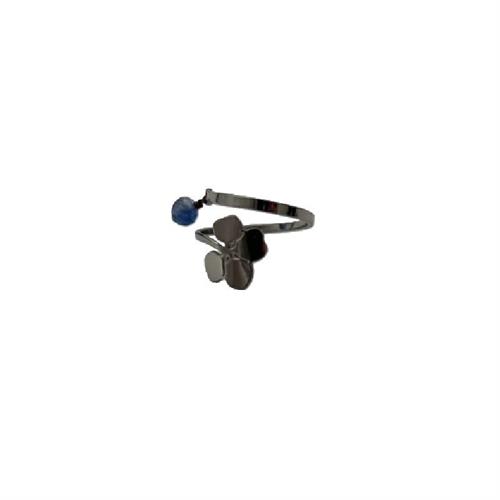 Anello quadrifoglio palladio L'Oca Bianca