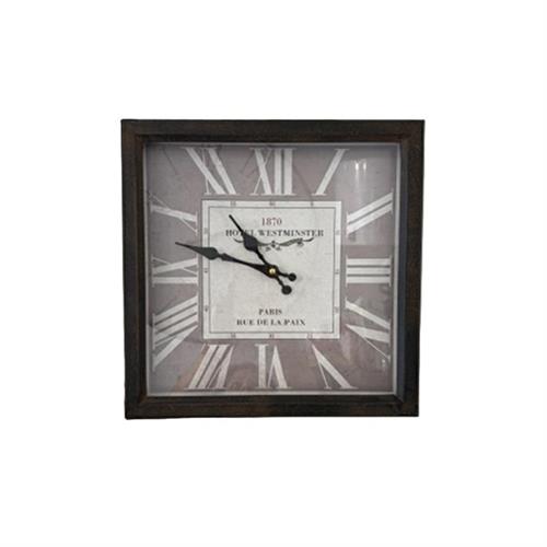 Orologio in metallo quadrato Nuvole di Stoffa