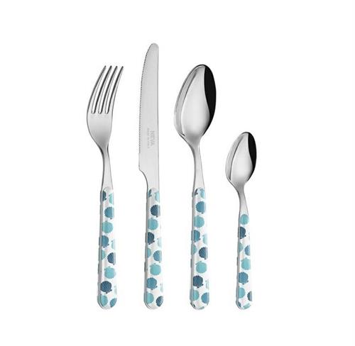 Servizio 24 posate Neva Shell blu