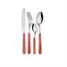 Servizio 24 posate Neva Wood collection corallo