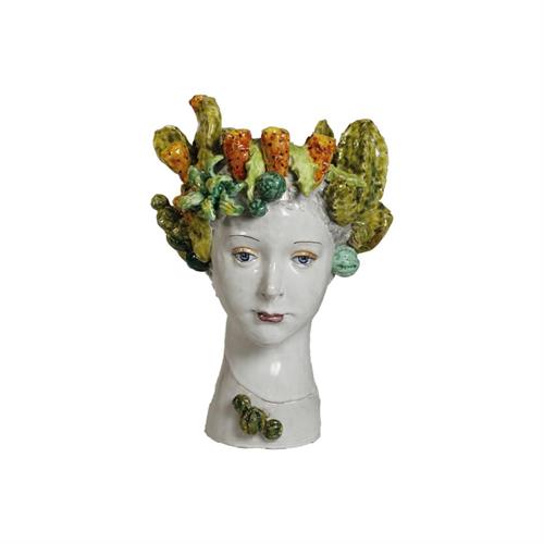 Vaso testa di donna Piante grasse Virginia Casa