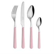 Servizio 24 posate Neva Effetto polvere rosa