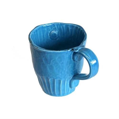 Set di due mug linea Pesce pietra turchese