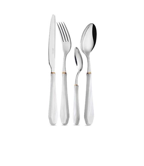 Servizio 24 posate Neva Venezia bianco