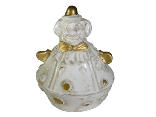 Contenitore Pagliaccio bianco oro Virginia Casa