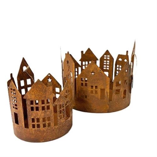 Set 2 centrotavola in metallo Case