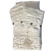 Set lenzuolo matrimoniale con federe - ricamo geometrico