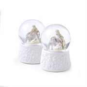 Palla neve in porcellana con Natività