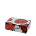 Cofanetto rettangolare legno vetro rose Baccarat