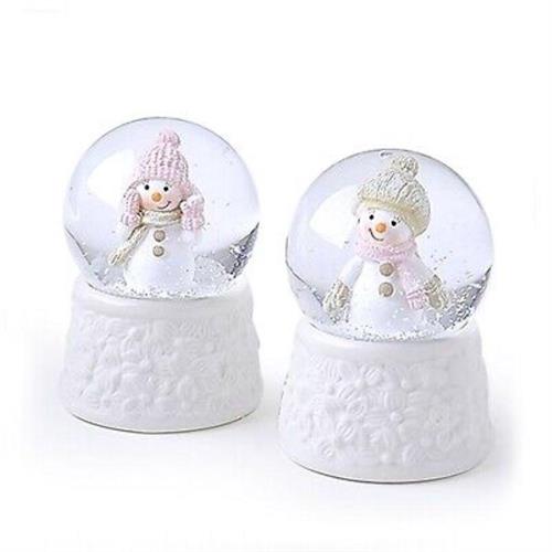 Palla di neve con pupazzo di neve