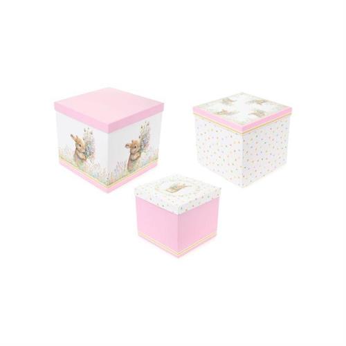 Set 3 scatole quadrate assortite linea Dorothy