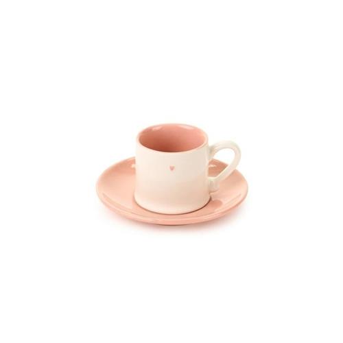 Coppia tazzine caffè con piattino Petit Amour modello B