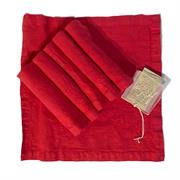 Cofanetto 6 tovaglioli in lino Bolero Arte Pura