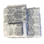 Completo letto matrimoniale in raso con stampa Gotica