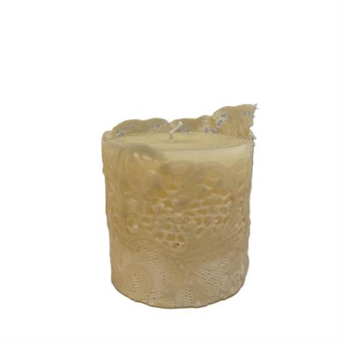 Candela sartoriale con pizzo Tulle Arte Pura