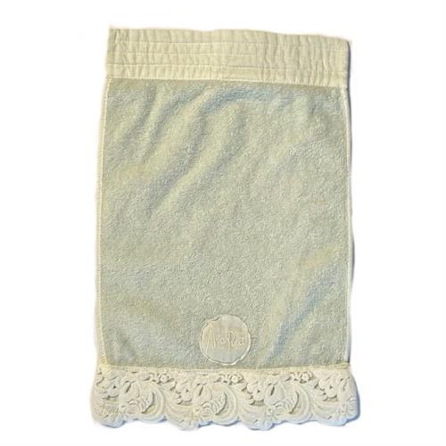 Asciugamano ospite in spugna con applicazione pizzo armonia Arte Pura