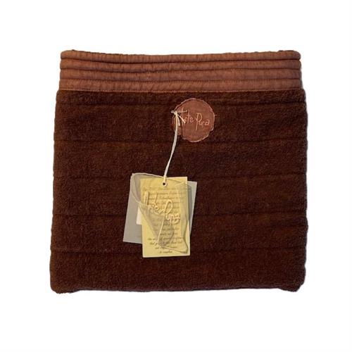 Tappeto in spugna con bordo in lino Amabile old Arte Pura