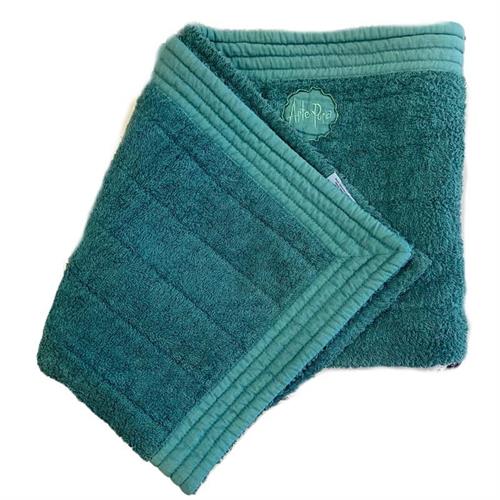 Tappeto in spugna con bordo in lino Lago Arte Pura