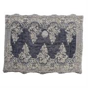 Tappeto in spugna con pizzo elegante con cristalli respiro old Arte Pura