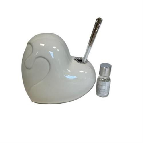 Profumatore cuore grande bianco