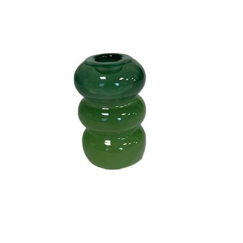 Candelabro in vetro grande verde