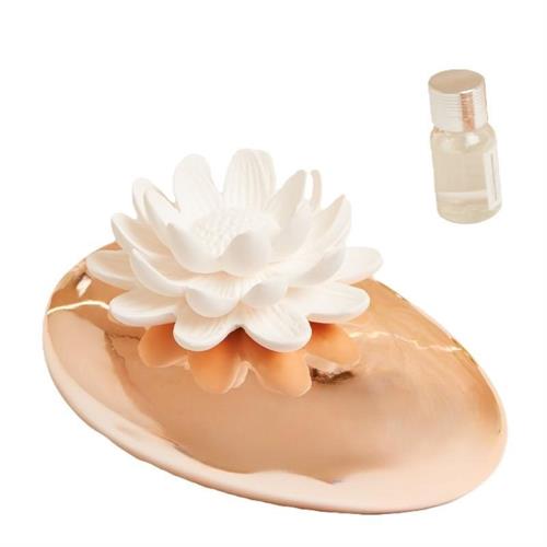 Diffusore di profumo fiore di loto oro rosa