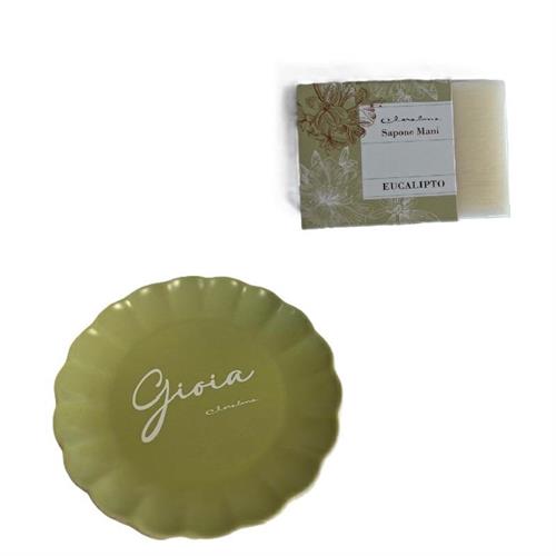 Piattino Gioia con sapone Eucalipto