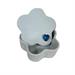 Scatolina in ceramica azzurra con cuore applicato