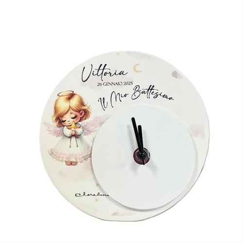 Orologio angioletto bimba, personalizzabile