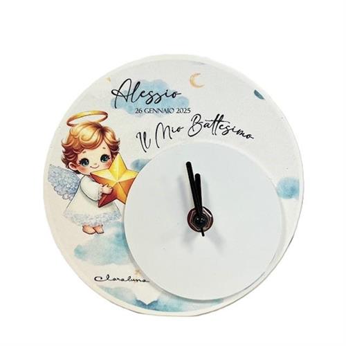 Orologio angioletto bimbo, personalizzabile