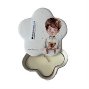 Scatolina in ceramica con candela e decoraz.Prima Comunione bimbo pers.