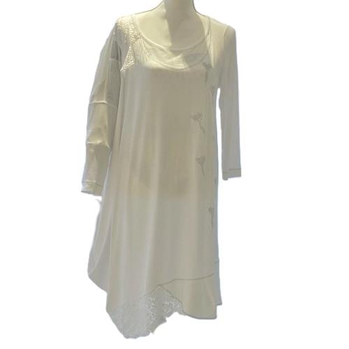 Abito al ginocchio con pizzi Arte Pura TG.M