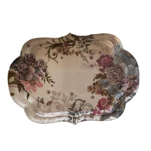 Vassoio in melamina fantasia della linea Madame de Montespan Mathilde