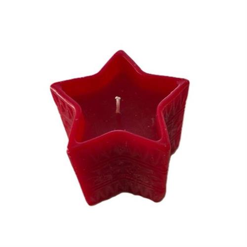 Candela stella rosso