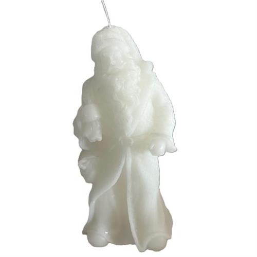 Candela Babbo Natale bianco