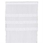 Tenda in lino e organza con ricamo Gonzaga Arte Pura